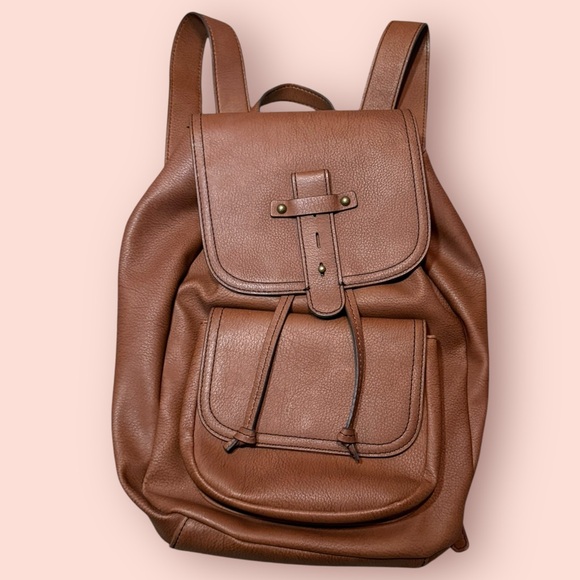 a.n.a Handbags - a.n.a (A New Approach) Faux Leather Brown Backpack‎ Purse